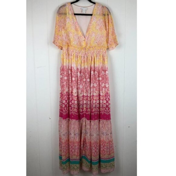 House of Harlow 1960 Womens Dress Maxi Elastic Empire Waist X-Small - Picture 1 of 12